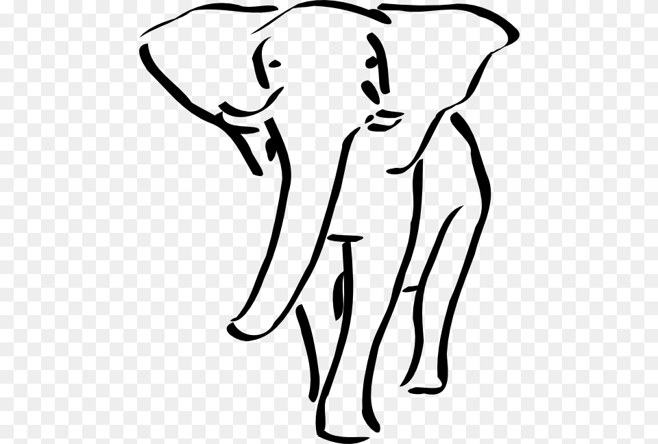 Simple Elephant Tattoo, Animal, Wildlife, Mammal, Person Free Transparent Png