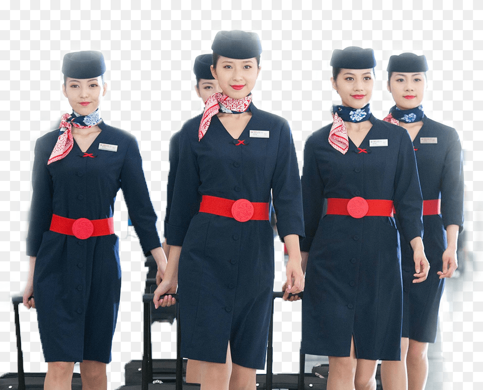 Simple Flight Attendant Uniform, Woman, Adult, Person, Female Png