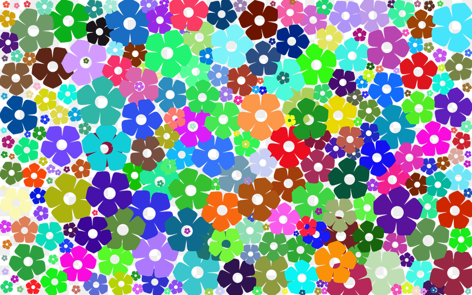 Simple Floral Background No Black Clipart, Pattern, Art, Graphics, Texture Free Png Download
