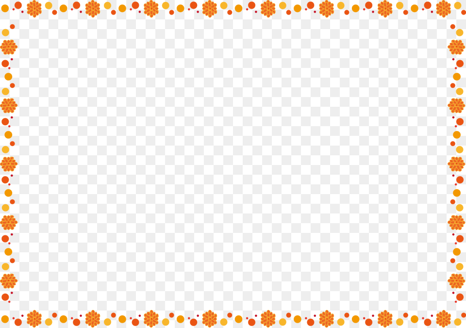 Simple Flower Borders, Paper, White Board Png