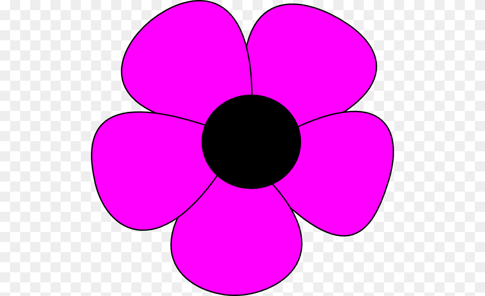 Simple Flower Clip Art, Anemone, Purple, Plant, Petal Free Transparent Png