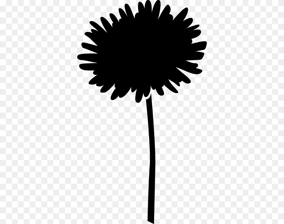 Simple Flower Silhouettes Life On The Lam, Gray Free Png Download