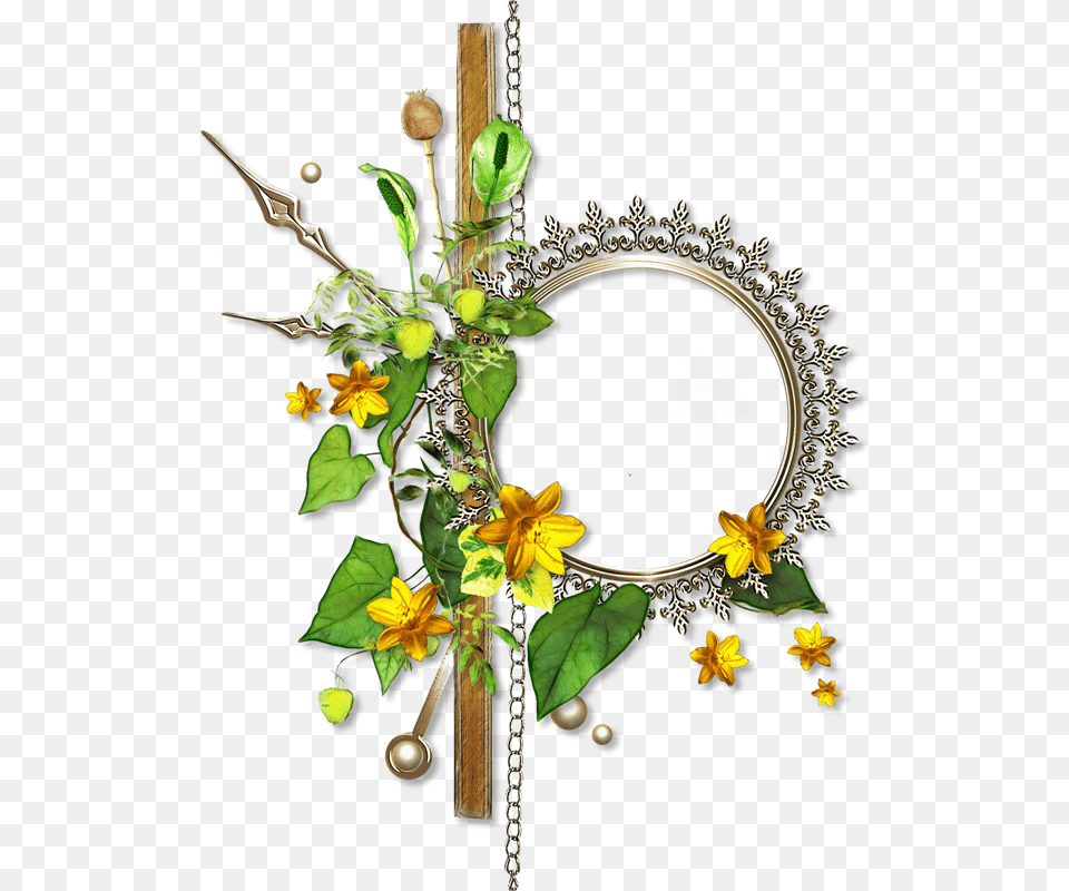 Simple Frame Flower Image Hq Race Face Direct Mount Narrow Wide Chainring, Symbol, Cross, Accessories, Plant Free Transparent Png