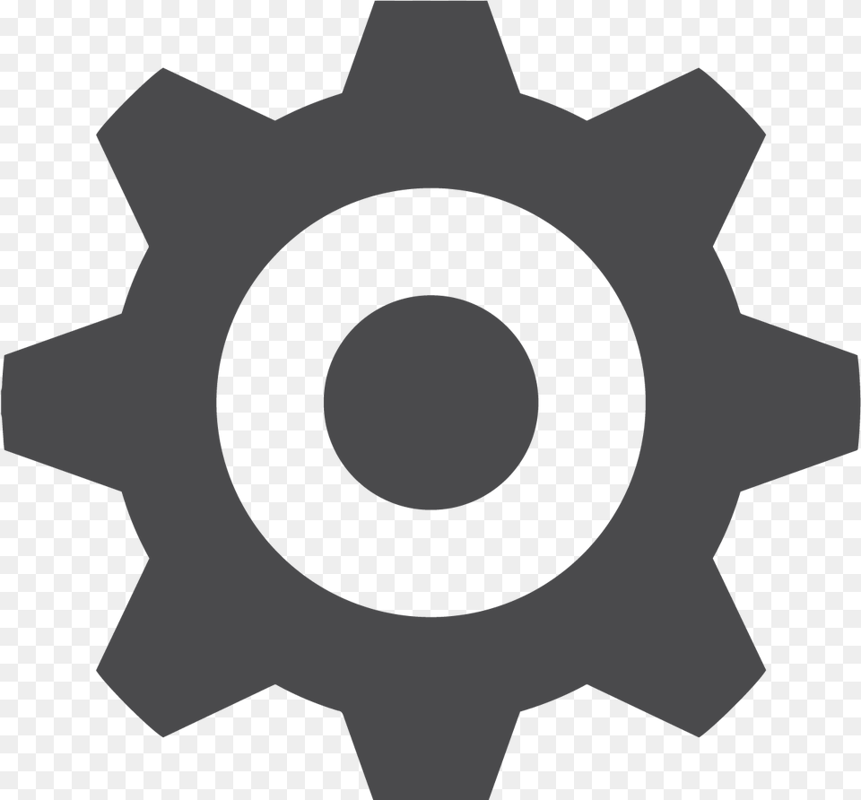 Simple Gear Icon, Machine Png Image