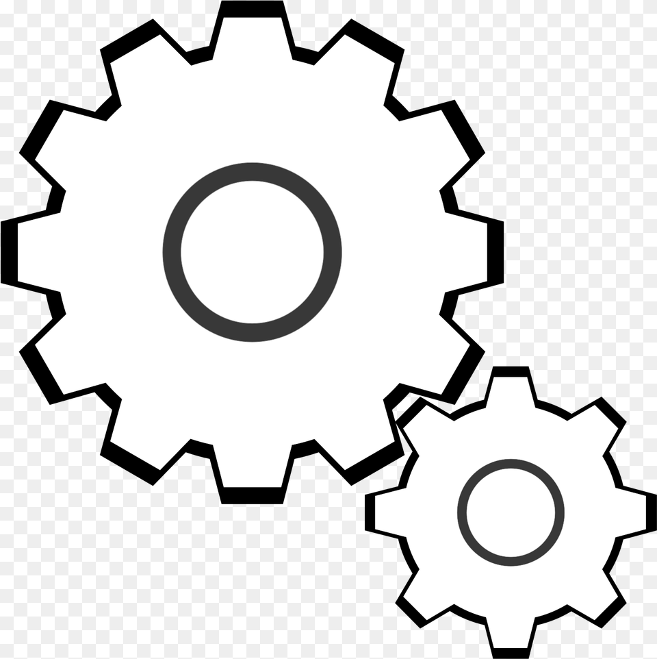 Simple Gears Clip Arts For Web White Gears Clipart, Machine, Gear, First Aid Free Transparent Png