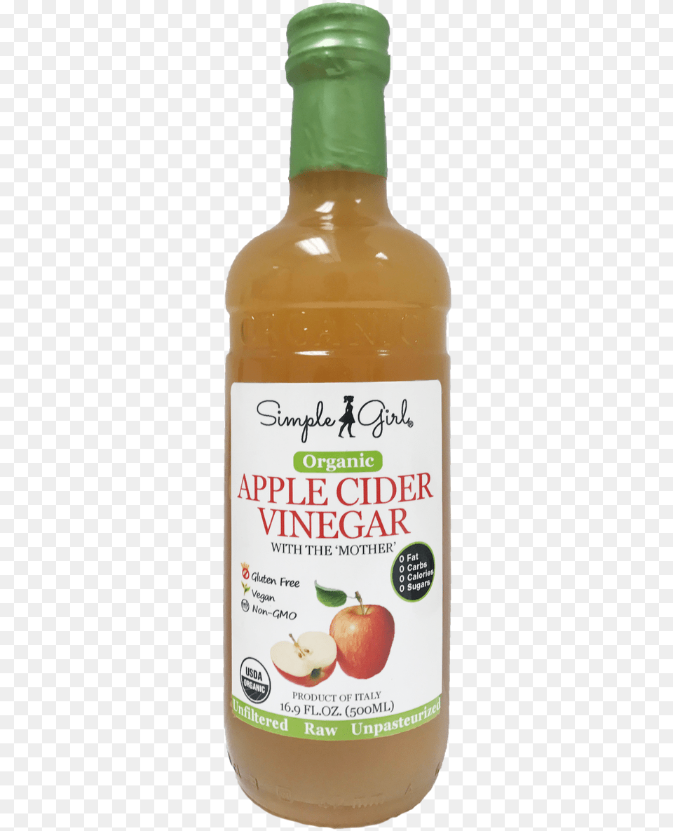 Simple Girl Organic Apple Cider Vinegar Simple Girl, Beverage, Juice, Alcohol, Beer Free Png Download