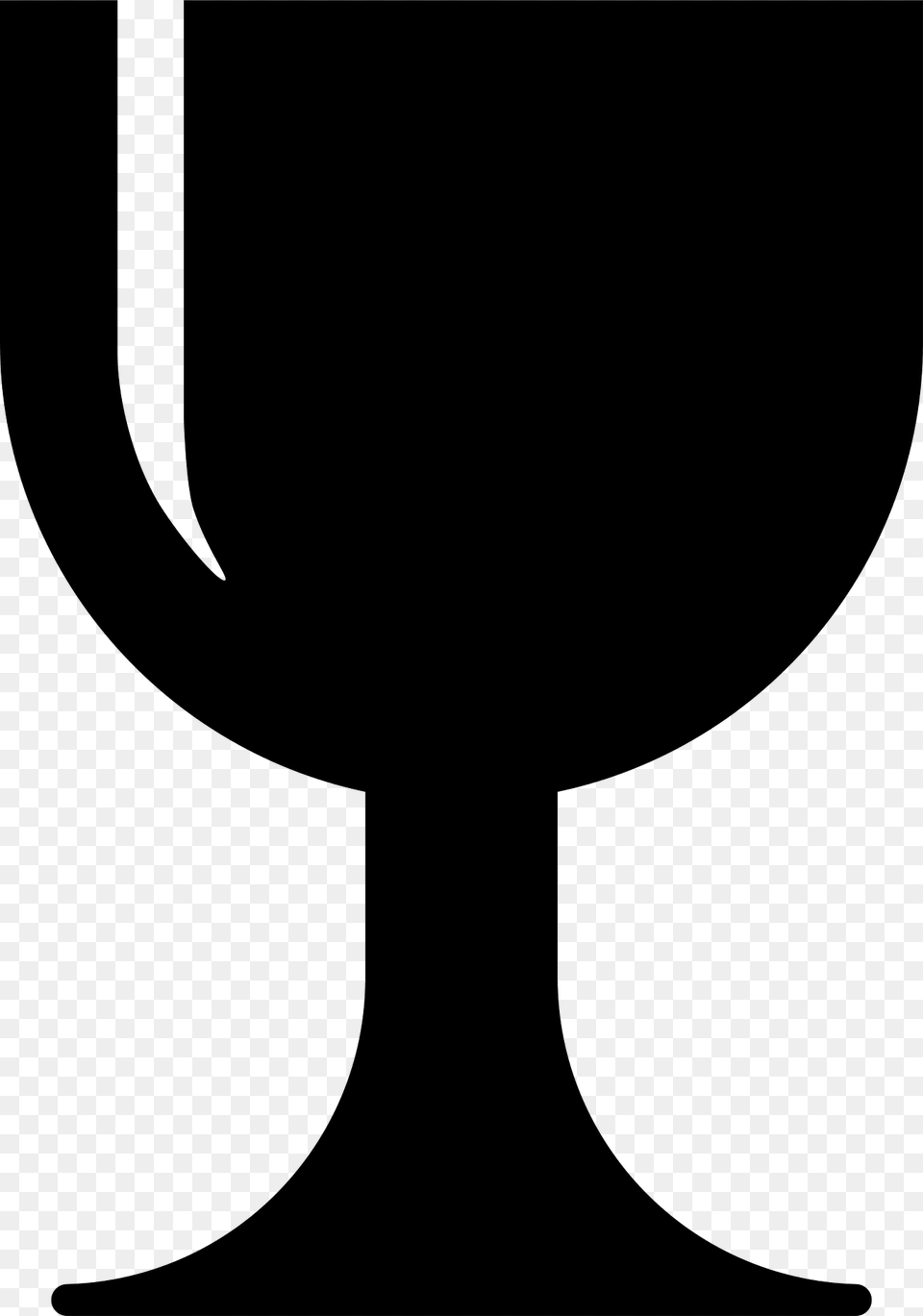 Simple Glass 3 Silhouette, Goblet, Trophy Free Png Download