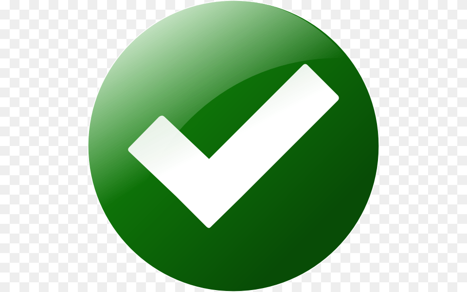 Simple Green Check Button Clip Art, Symbol, Sign, Disk Png Image