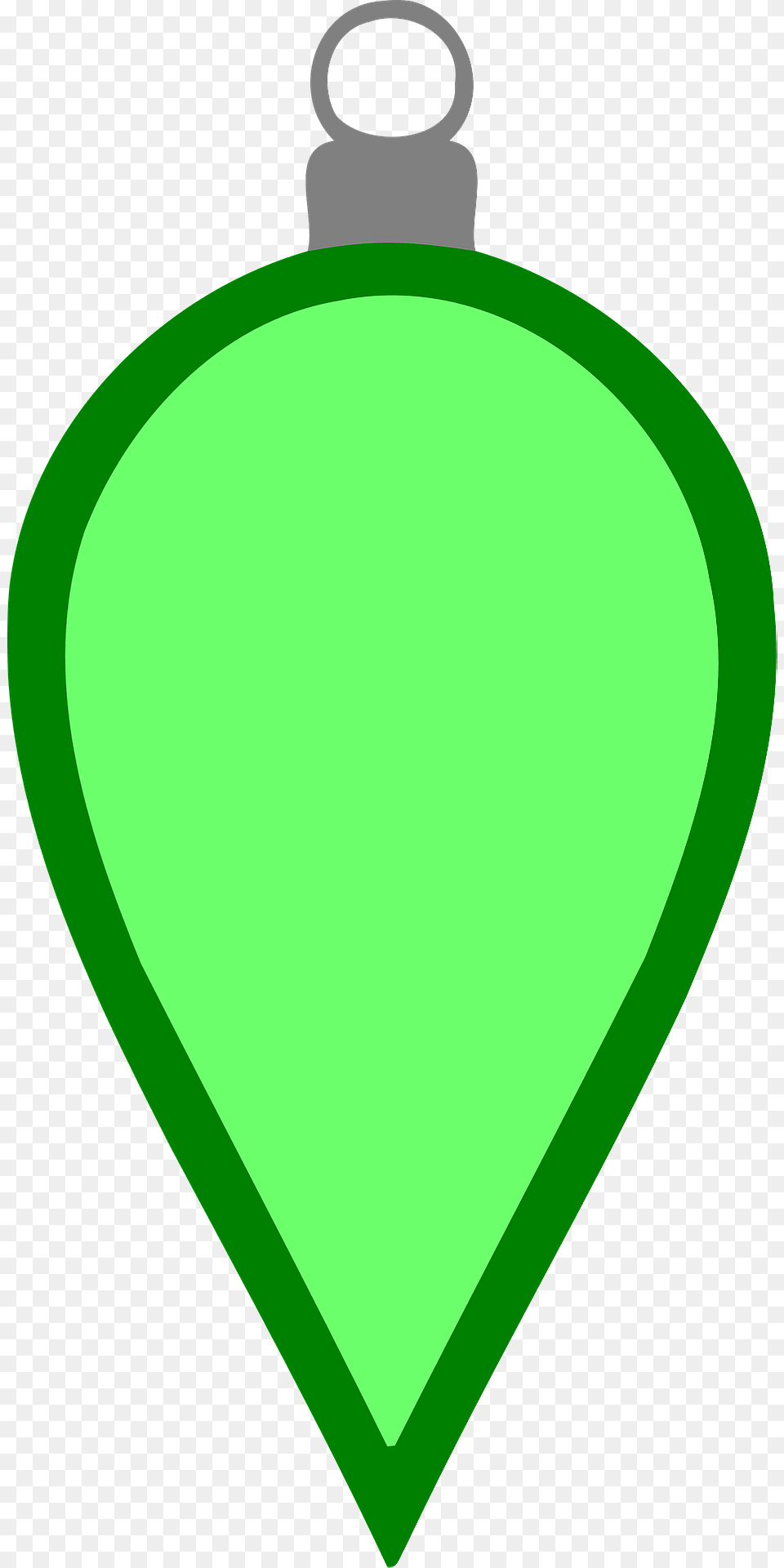 Simple Green Christmas Bulb Clipart, Balloon, Accessories Png