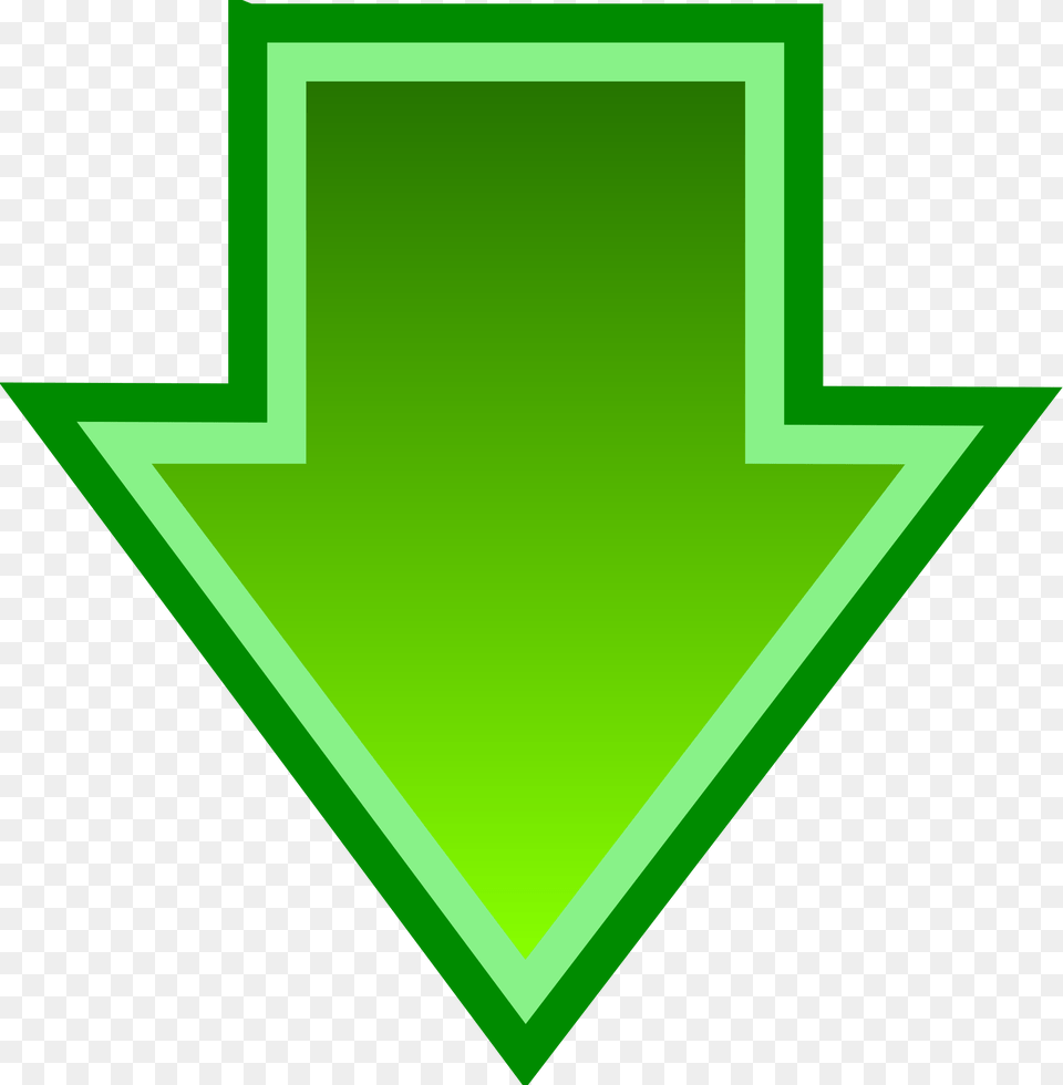 Simple Green Download Arrow Icons, Symbol Png Image