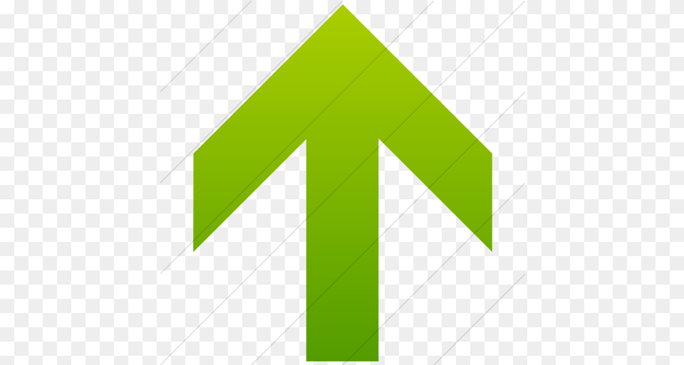 Simple Green Gradient Aiga Up Arrow Icon Zielona Strzaka W Gr, Symbol, Cross, Sign Free Png
