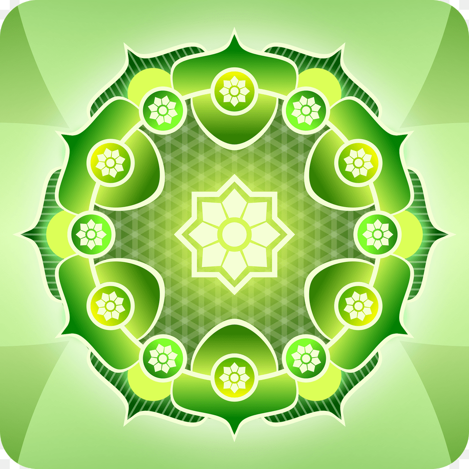 Simple Green Mandala Clipart, Accessories, Pattern, Fractal, Ornament Free Png