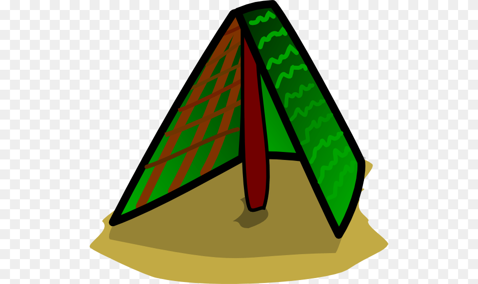Simple Green Tent Clip Art, Triangle Free Transparent Png