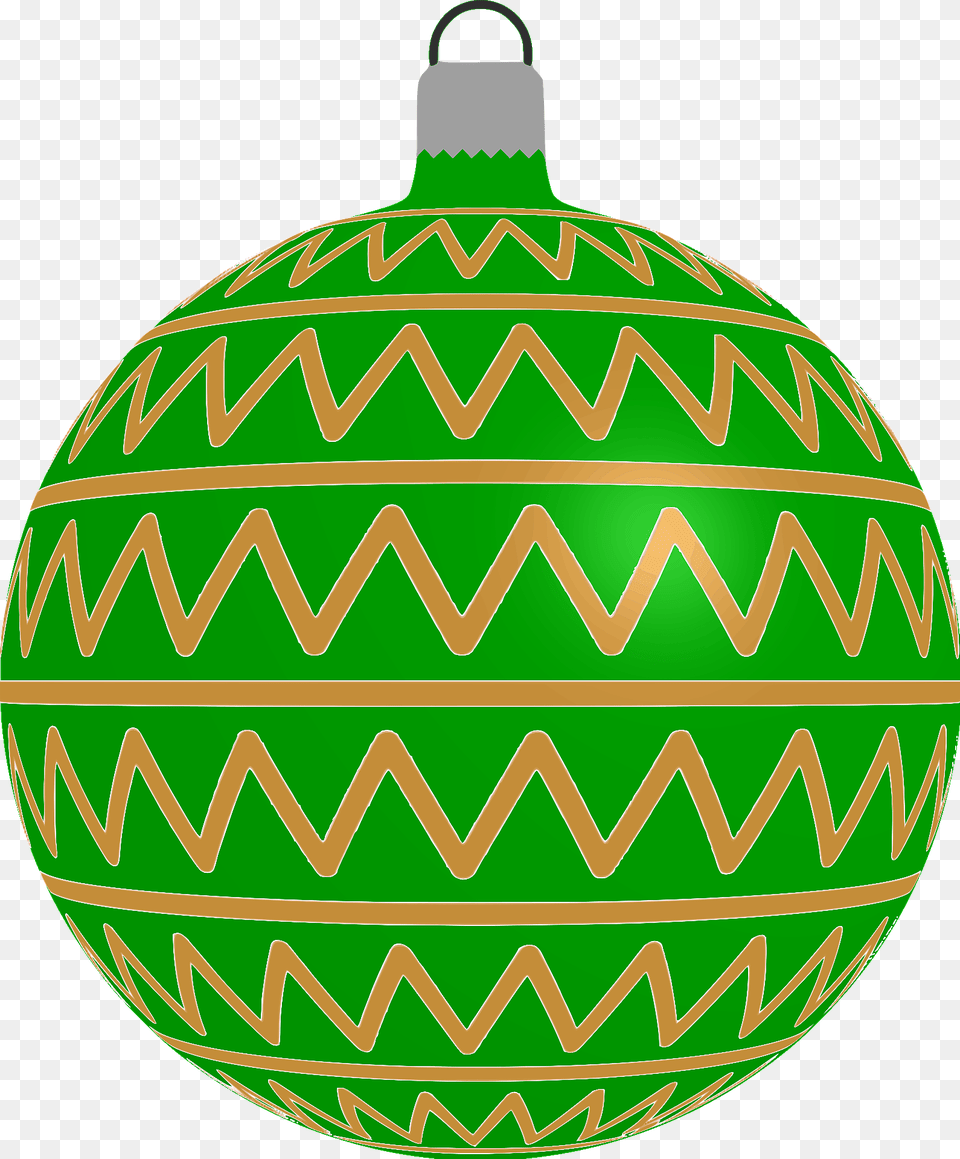 Simple Green With Zigzag Pattern Christmas Ornament Clipart, Food, Ketchup, Egg Free Transparent Png