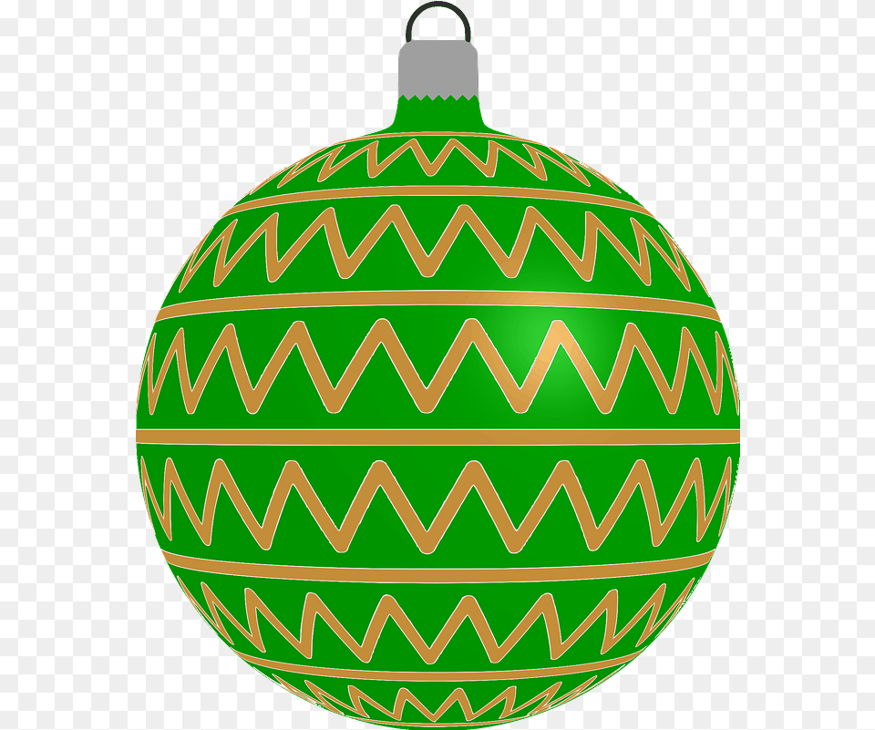 Simple Green With Zigzag Pattern Christmas Ornament Clipart Christmas Ornament, Egg, Food, American Football, American Football (ball) Png