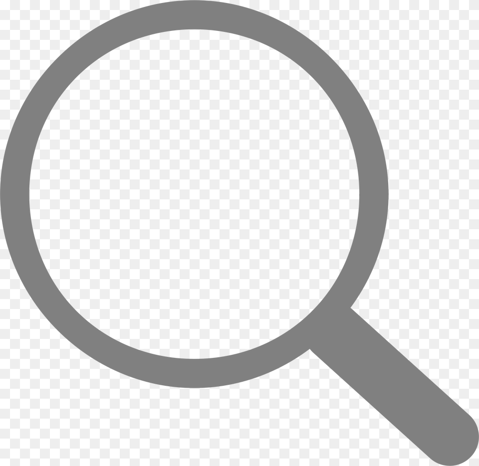 Simple Grey Search Icon, Magnifying Free Transparent Png