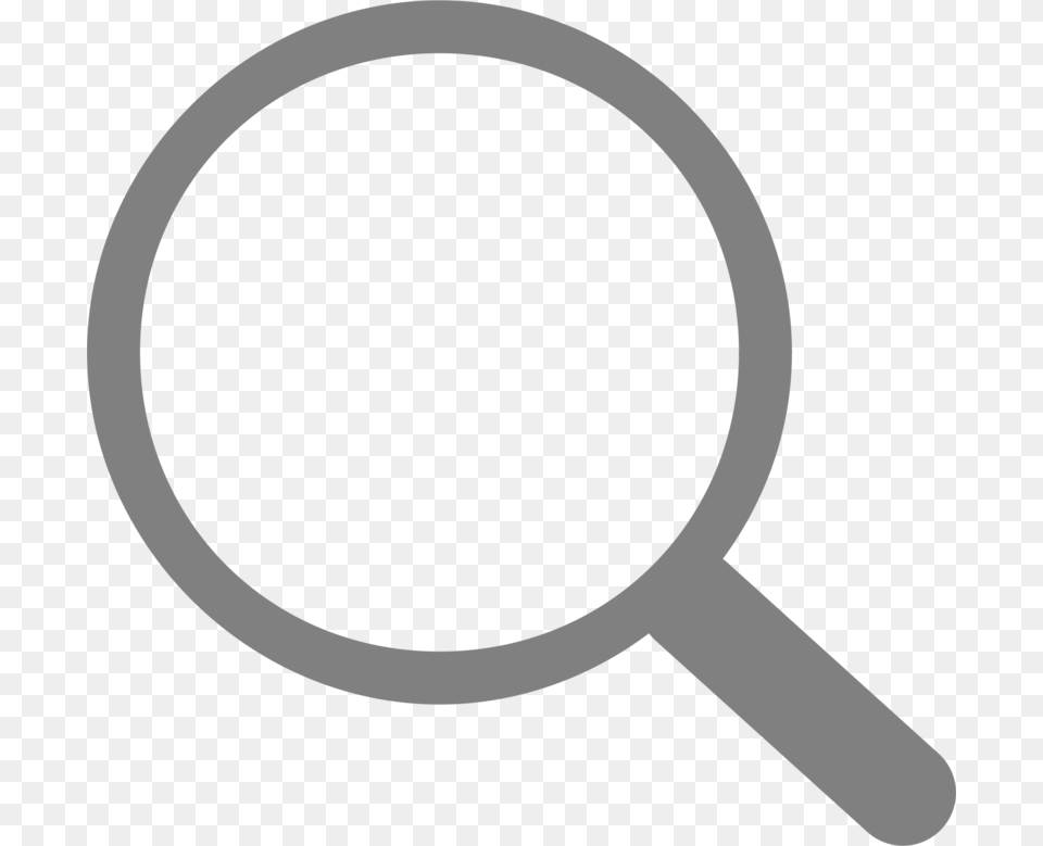 Simple Grey Search Icon, Magnifying Free Png Download