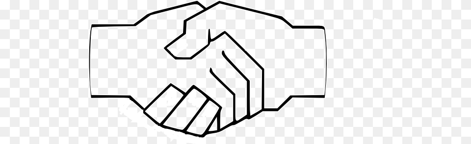Simple Handshake Clip Art At Clker Draw A Hand Shake, Body Part, Person, Plant, Lawn Mower Free Png