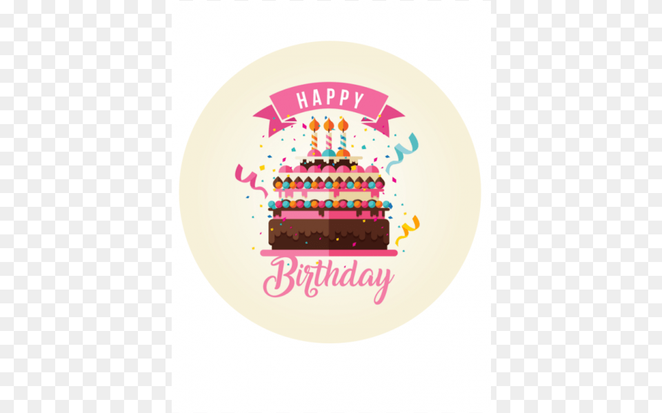 Simple Happy Birthday Cake, Birthday Cake, Cream, Dessert, Food Png