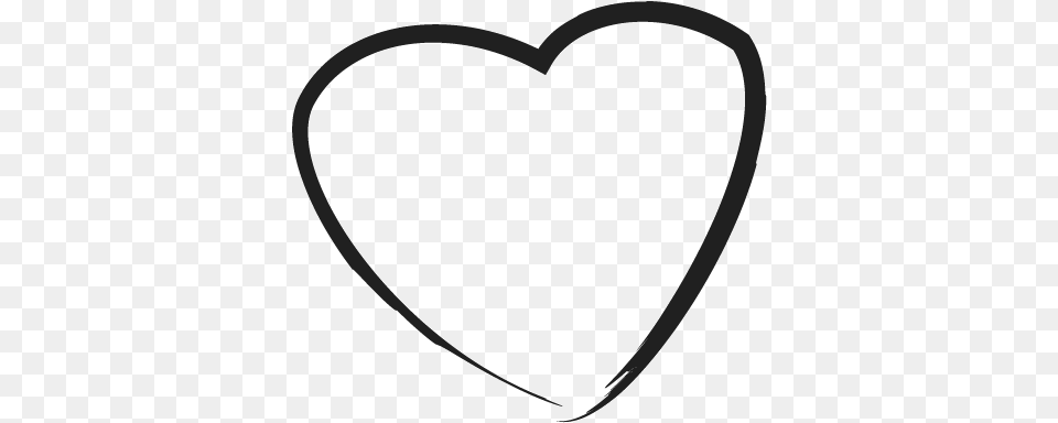 Simple Heart Outline Heart, Bow, Weapon, Guitar, Musical Instrument Png