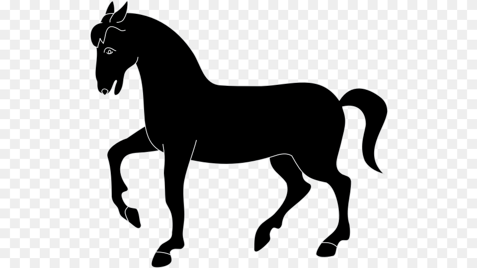 Simple Horse Silhouette Uruguay Coat Of Arms, Animal, Colt Horse, Mammal, Stencil Free Transparent Png