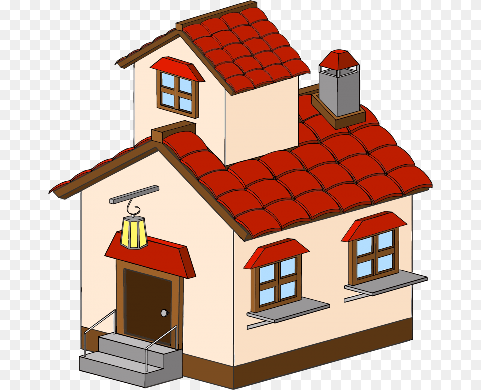 Simple House Clipart Clip Art Of Clipartwork, Architecture, Building, Housing, Roof Png Image