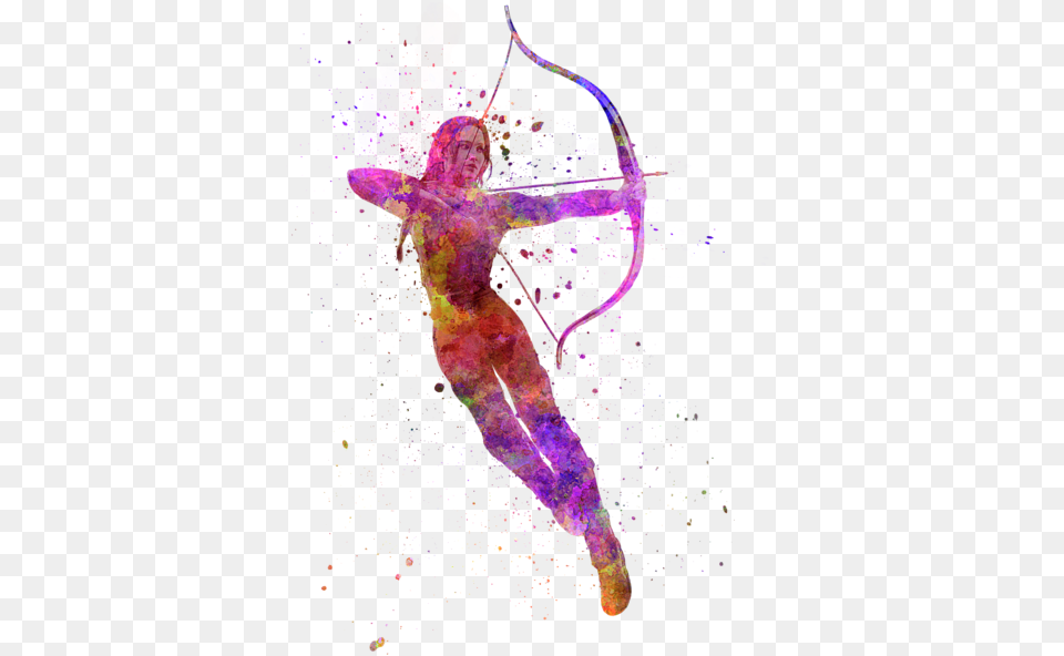 Simple Hunger Games Drawings Easy Hunger Games Shirt Kids, Person, Purple, Weapon, Bow Png