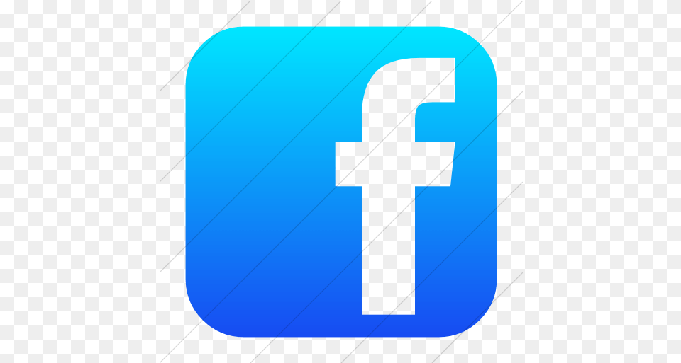 Simple Ios Blue Gradient Bootstrap Font Icon Ios Facebook, Symbol, Number, Text Free Png Download