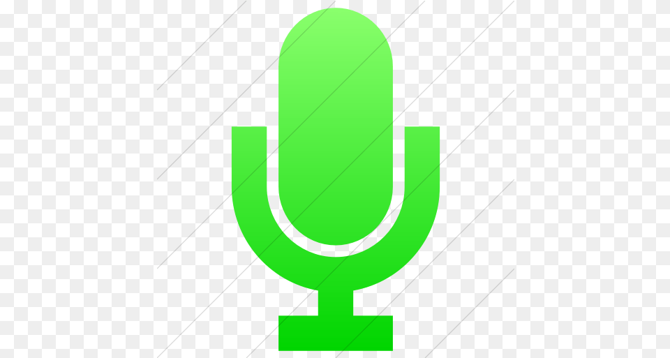 Simple Ios Neon Green Gradient Raphael Green Microphone Icon Transparent Free Png