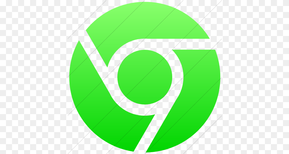 Simple Ios Neon Green Gradient Social Vertical, Disk, Symbol Free Png Download