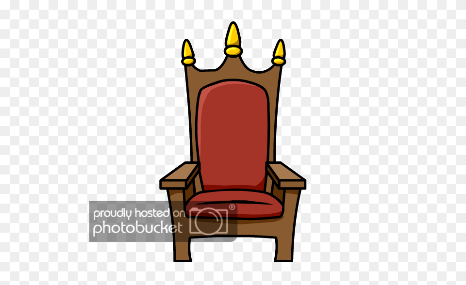 Simple King On Throne Clip Art, Furniture, Chair, Armchair Free Png Download
