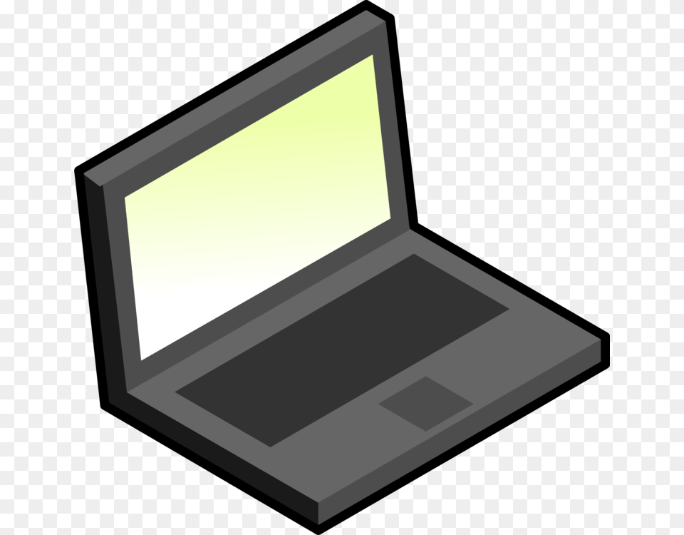 Simple Laptop Clip Art, Computer, Electronics, Pc, Computer Hardware Free Png