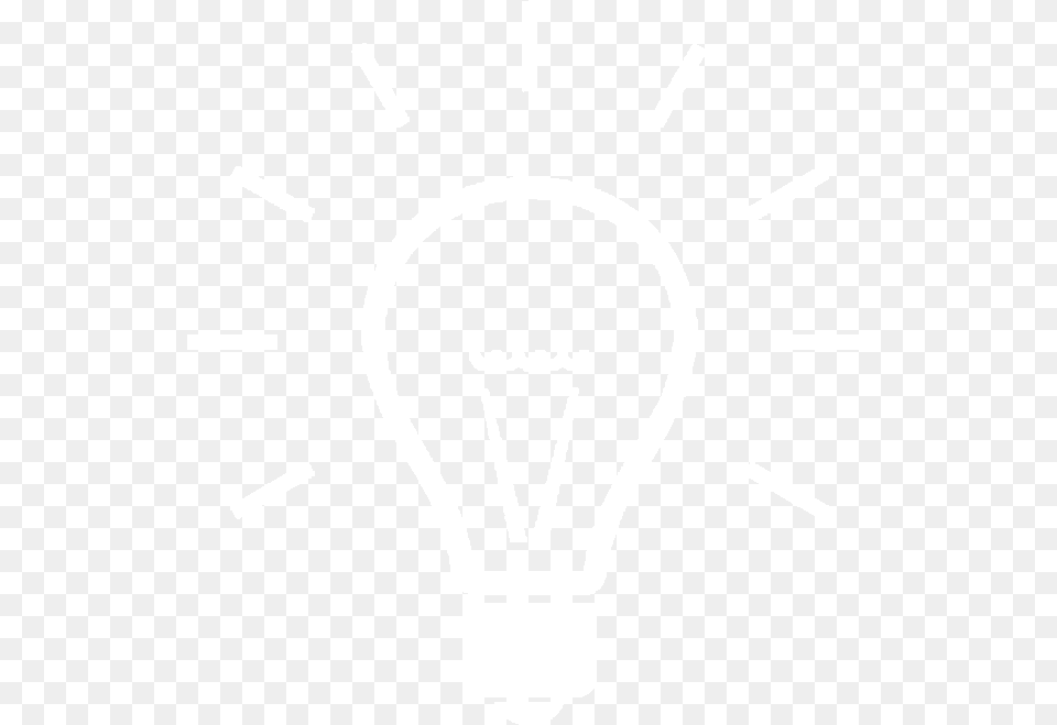 Simple Light Bulb Graphic White Johns Hopkins Logo White, Lightbulb, Ammunition, Grenade, Weapon Png Image