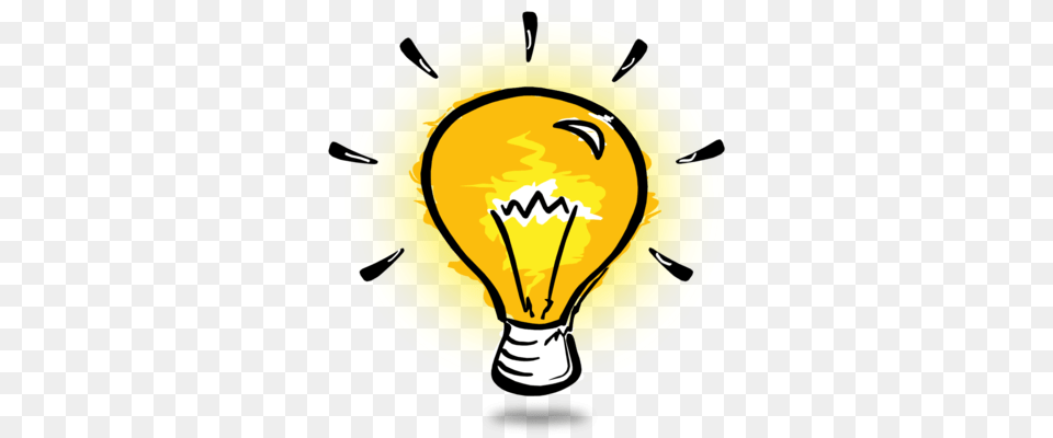 Simple Light Bulb Thinking Clip Art Idea Generation Triggering, Lightbulb Free Png