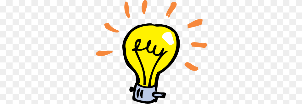 Simple Light Bulb Thinking Clip Art Idea Generation Triggering, Lightbulb, Person Png Image