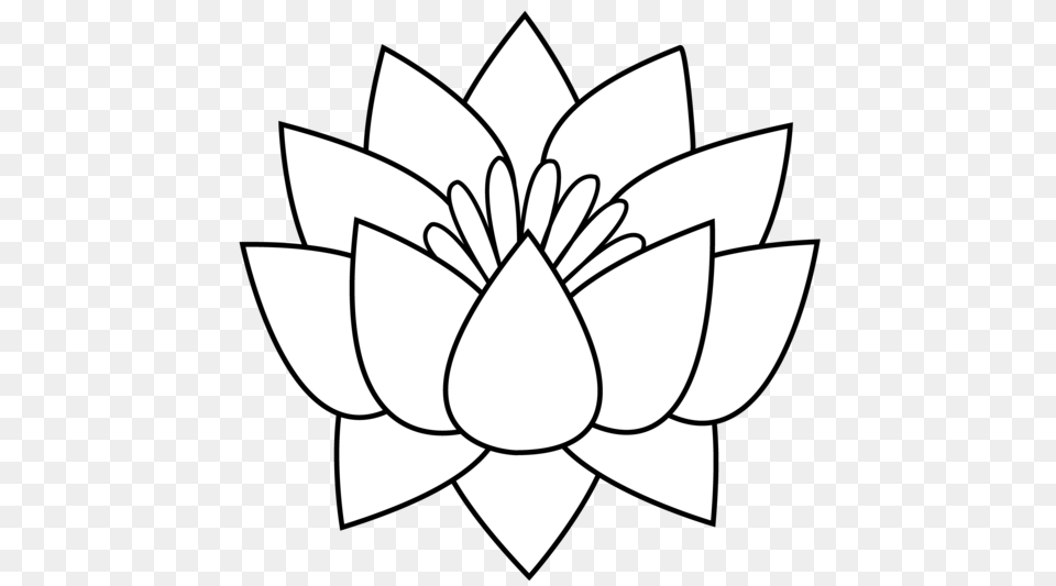 Simple Lotus Flower Drawing Wallpaper Free Latest Hd Hairstyle, Plant, Lily, Pond Lily, Animal Png Image