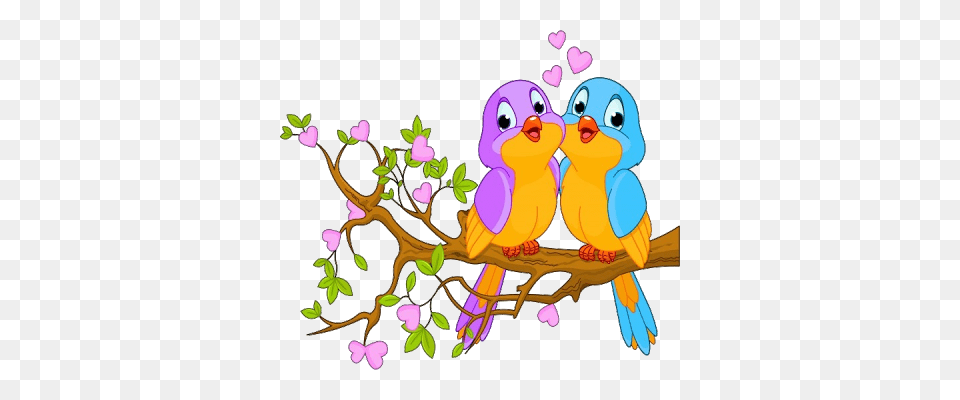Simple Love Birds Cartoon Images With Resolution, Purple, Art, Animal, Bird Png
