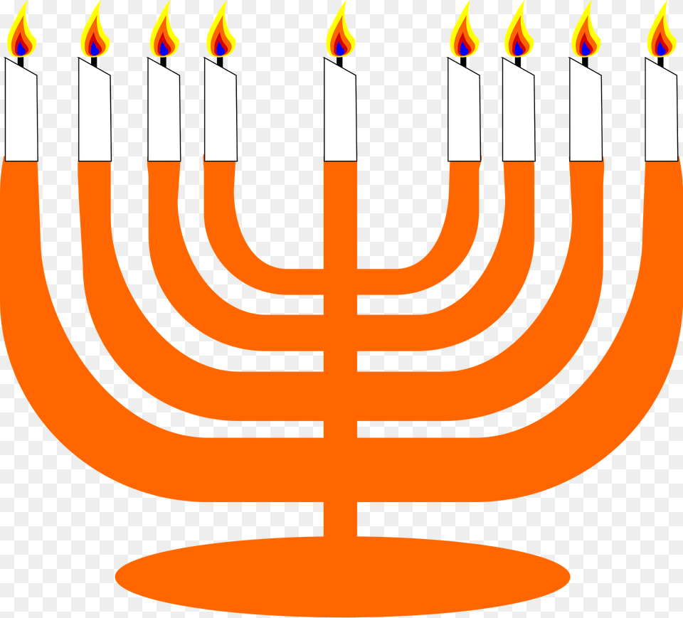 Simple Menorah For Hanukkah Clipart, Candle Png