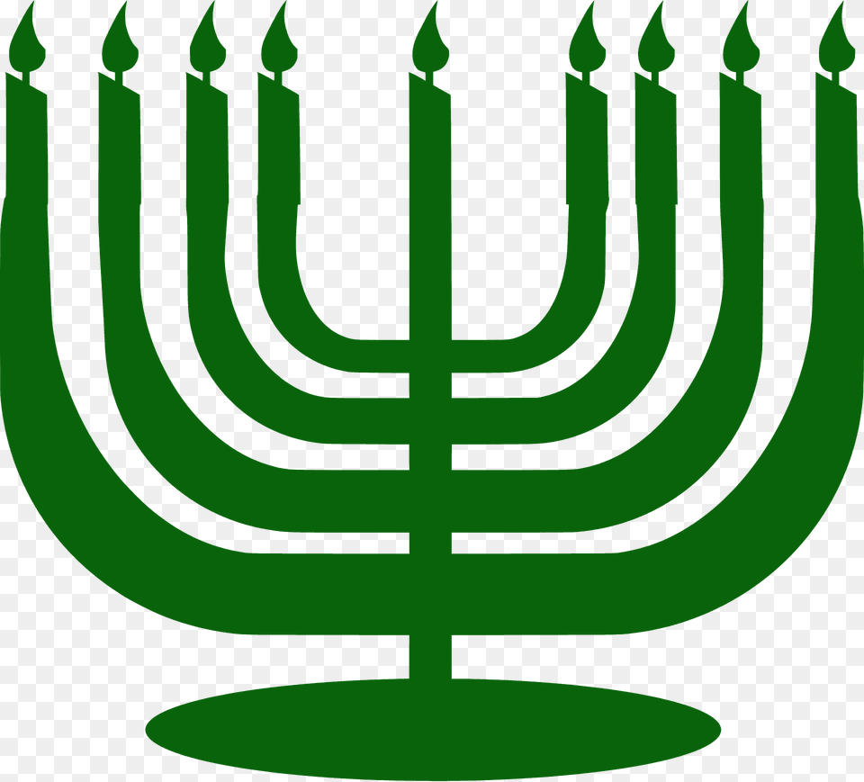 Simple Menorah For Hanukkah Silhouette, Candle Png