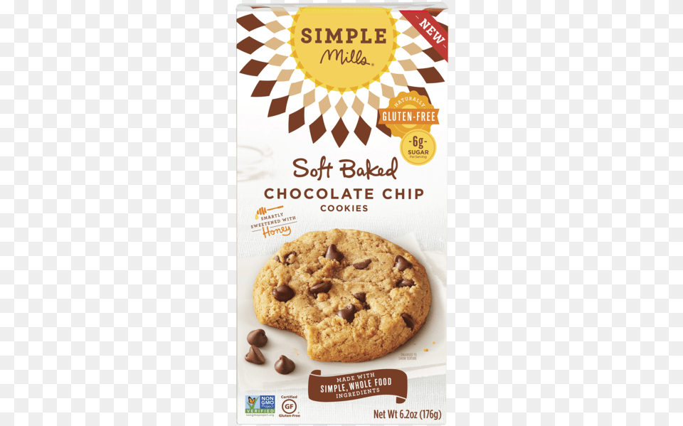 Simple Mills Chocolate Chip Cookies, Food, Sweets, Cookie, Pizza Png
