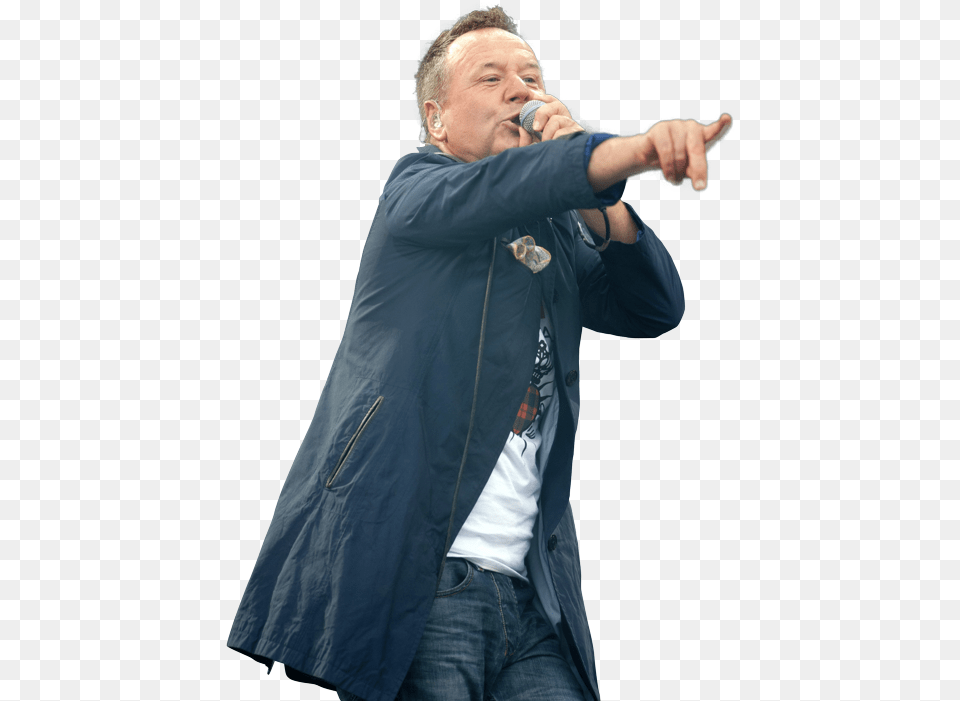 Simple Minds Frontman Jim Kerr Just Wants To Keep Making Hug, Solo Performance, Performer, Person, Hand Free Transparent Png