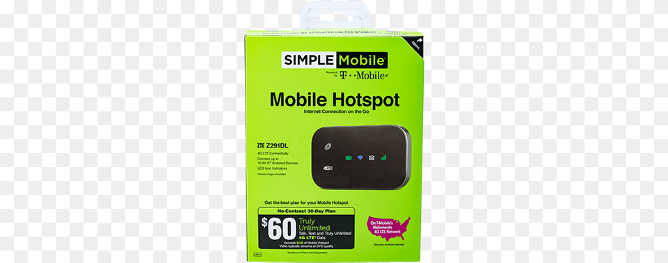 Simple Mobile Hotspot Sim 60 Hotspot Unlimited Web Simple Mobile Prepaid Airtime Card, Electronics, Hardware, Adapter, Computer Hardware Png Image