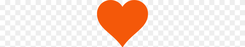 Simple Orange Heart Clip Arts For Web, Balloon Free Png Download