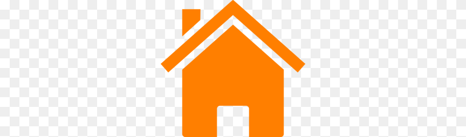 Simple Orange House Clip Art, Dog House, Den, Indoors, Kennel Free Transparent Png