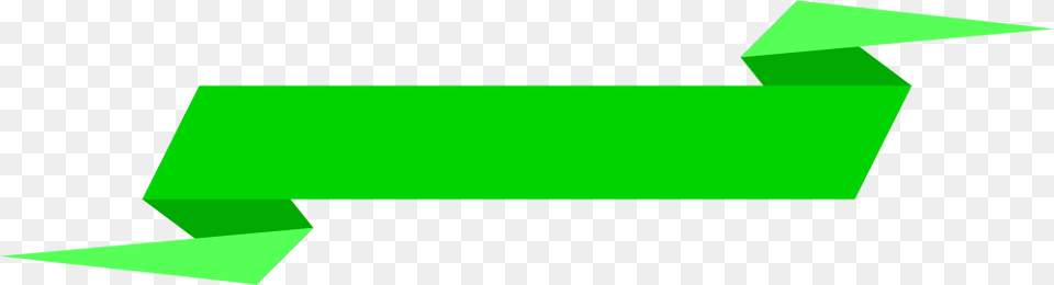 Simple Origami Banners Green Ribbon Banner, Recycling Symbol, Symbol Free Transparent Png