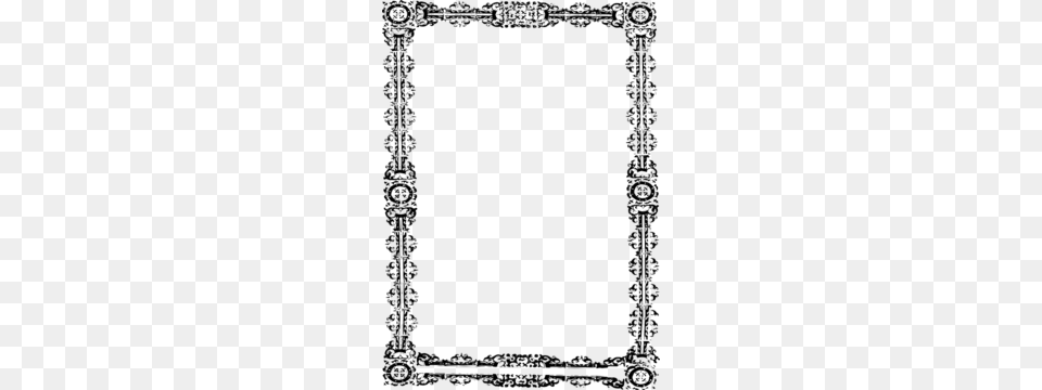 Simple Ornate Frame Clipart, Gray Free Transparent Png