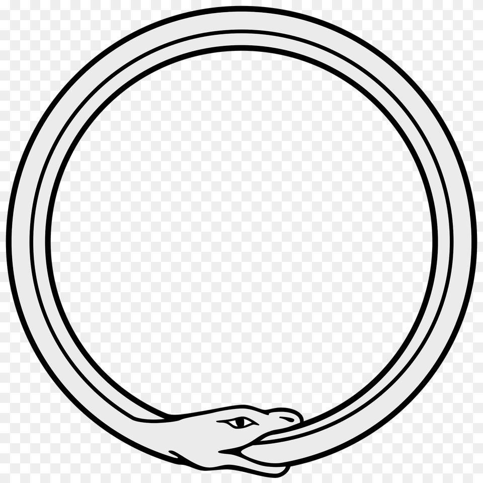 Simple Ouroboros Depiction Clipart, Oval Free Png