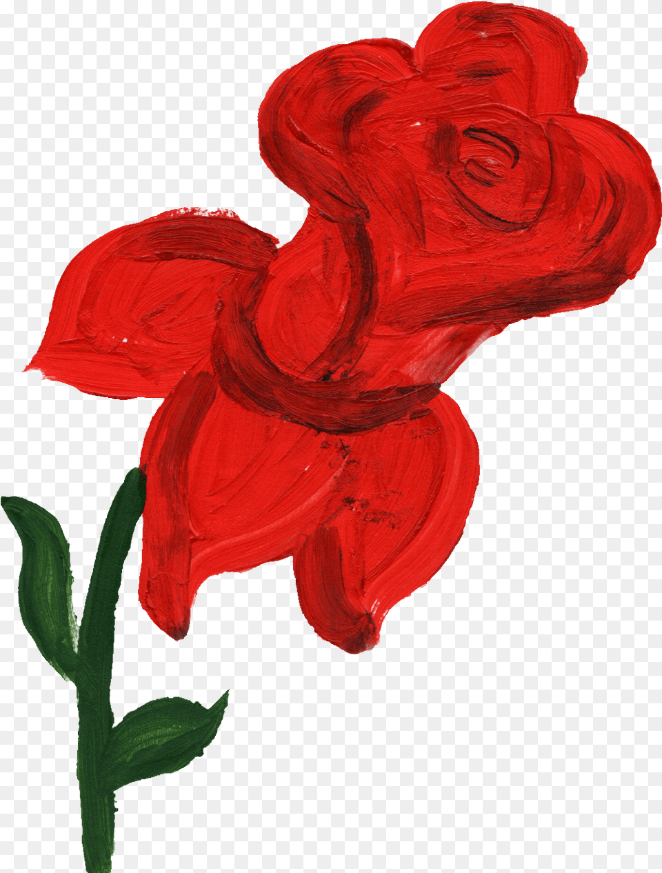 Simple Painted Flower Garden Roses, Plant, Rose, Petal, Adult Png Image