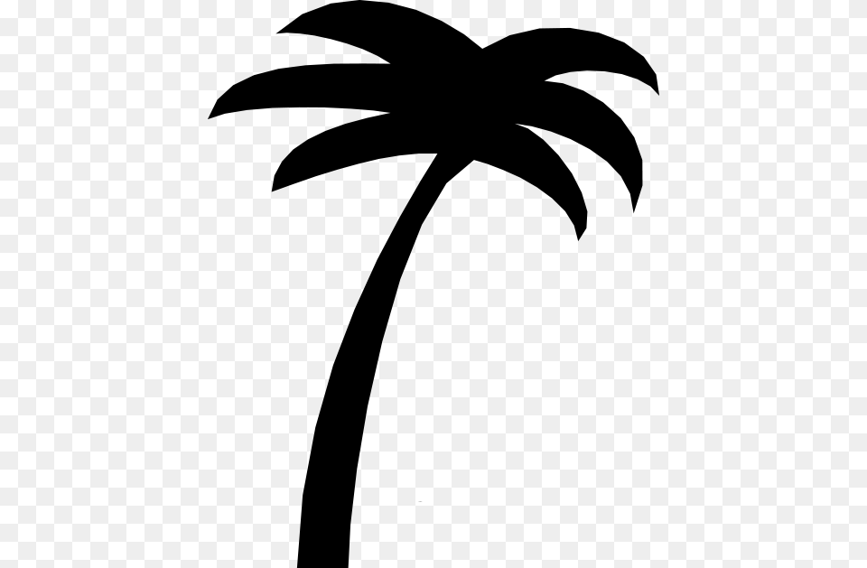 Simple Palm Tree Stockxchng, Gray Png