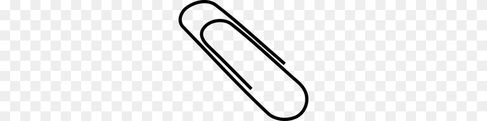 Simple Paper Clip Clipart, Gray Free Png